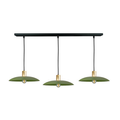 3 - Light Matte Black Dome Pendant