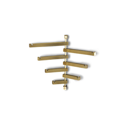 Brass 7 - Hook Wall Mounted Coat Rack