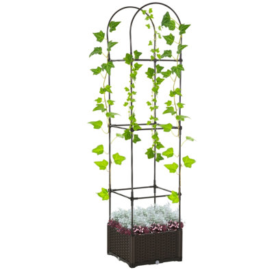 Planter?Flower shelf, Garden Bed with Trellis