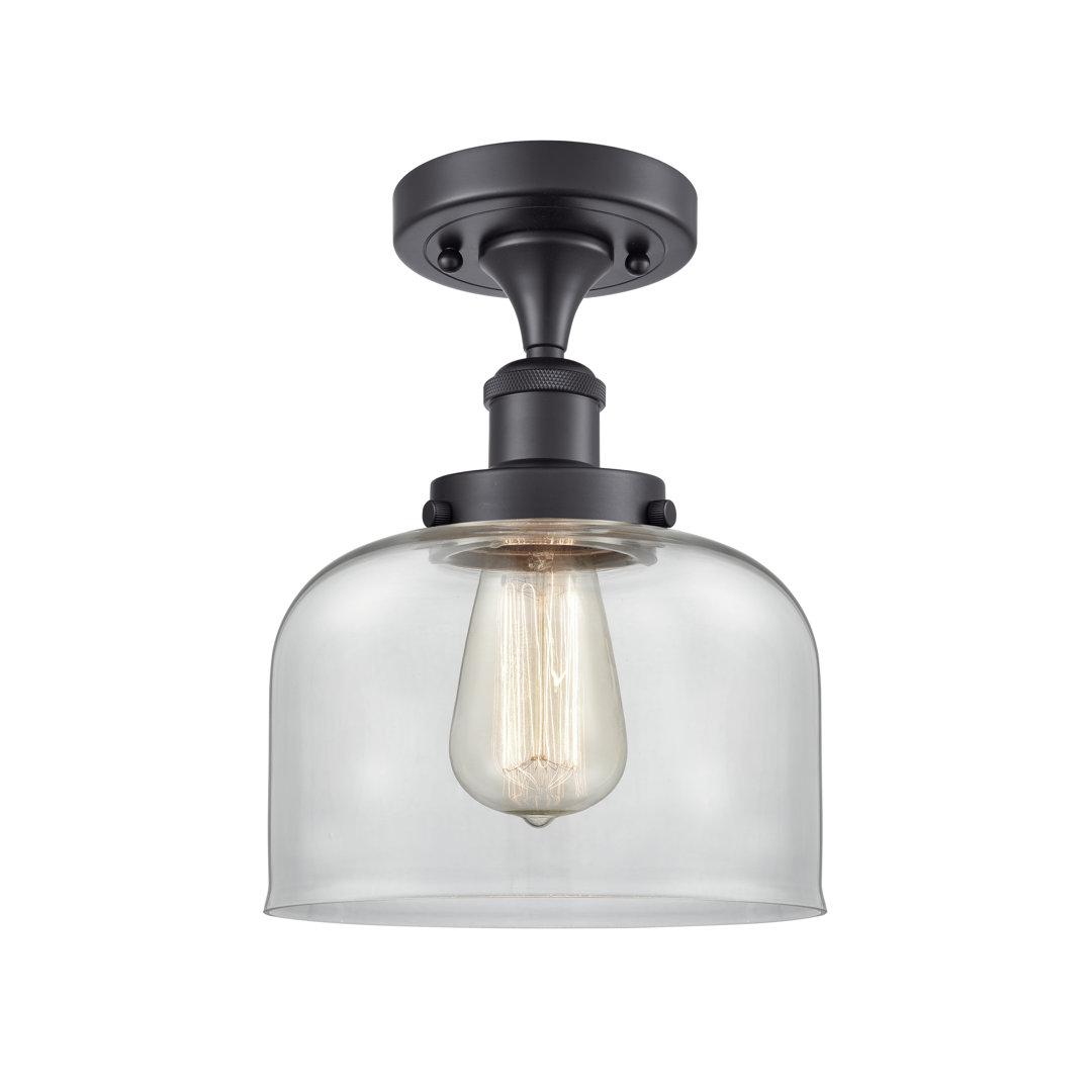 Glass Semi Flush Mount Red Barrel Studio® Shade 