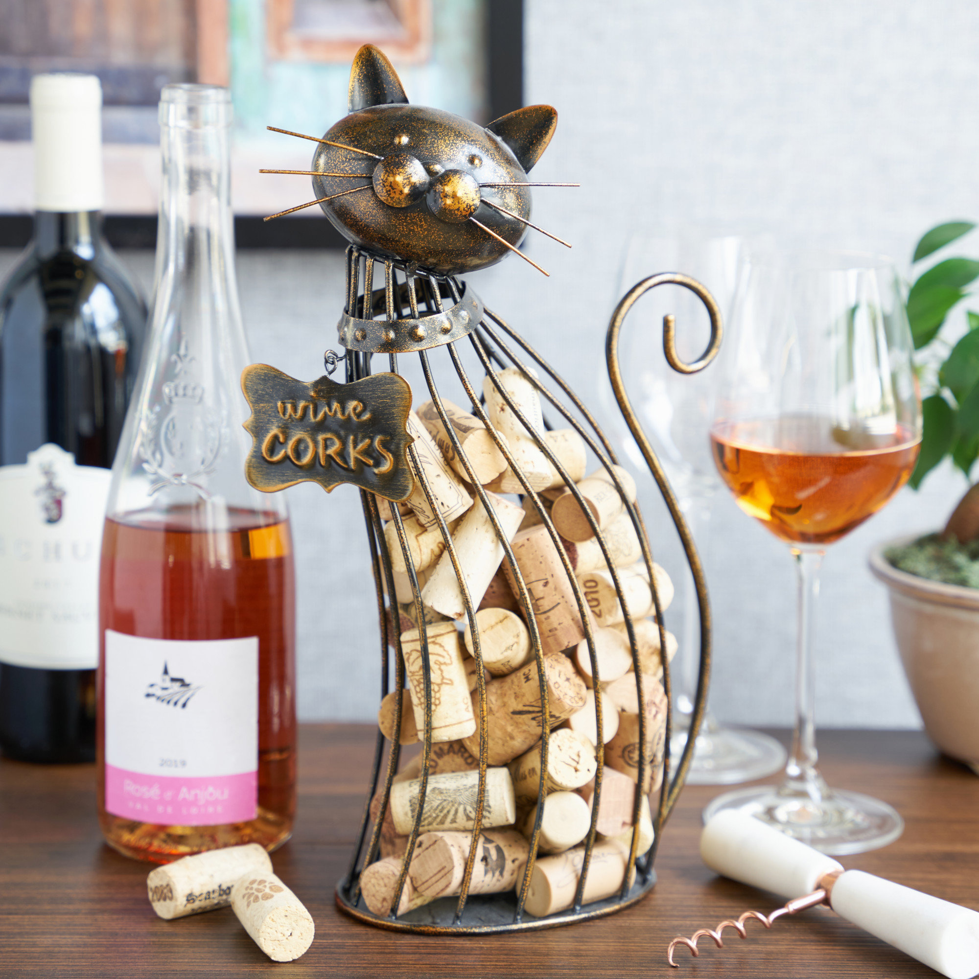 True Meow Cat Cork Holder Display Reviews Wayfair Canada