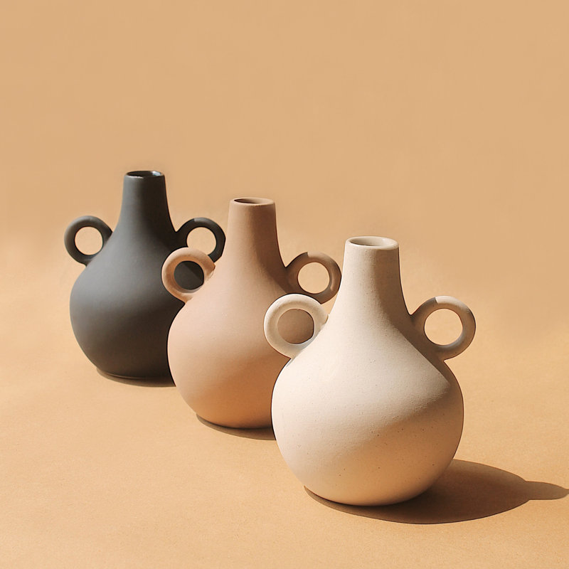 Harappan Vase - Belly, White