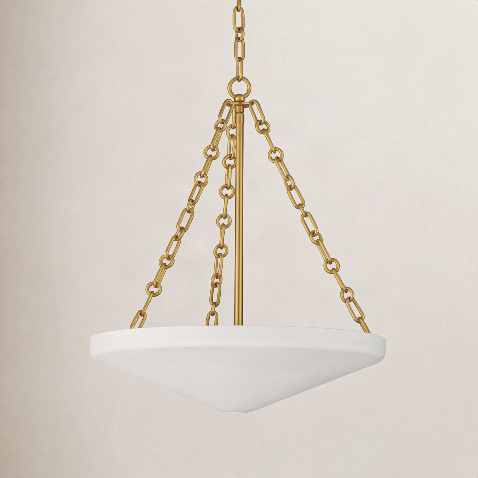 Laroche Steel Dimmable Pendant, 22.5" H x 19.78" W x 19.75" D