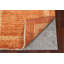 Tapis orange noué à la main de conception unique 2 pi 8 po x 8 pi 11 po