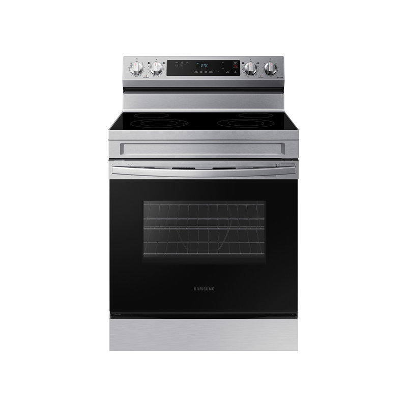 Samsung 6.3 cu. ft. Smart Freestanding Electric Range with Steam Clean, Stainless Steel