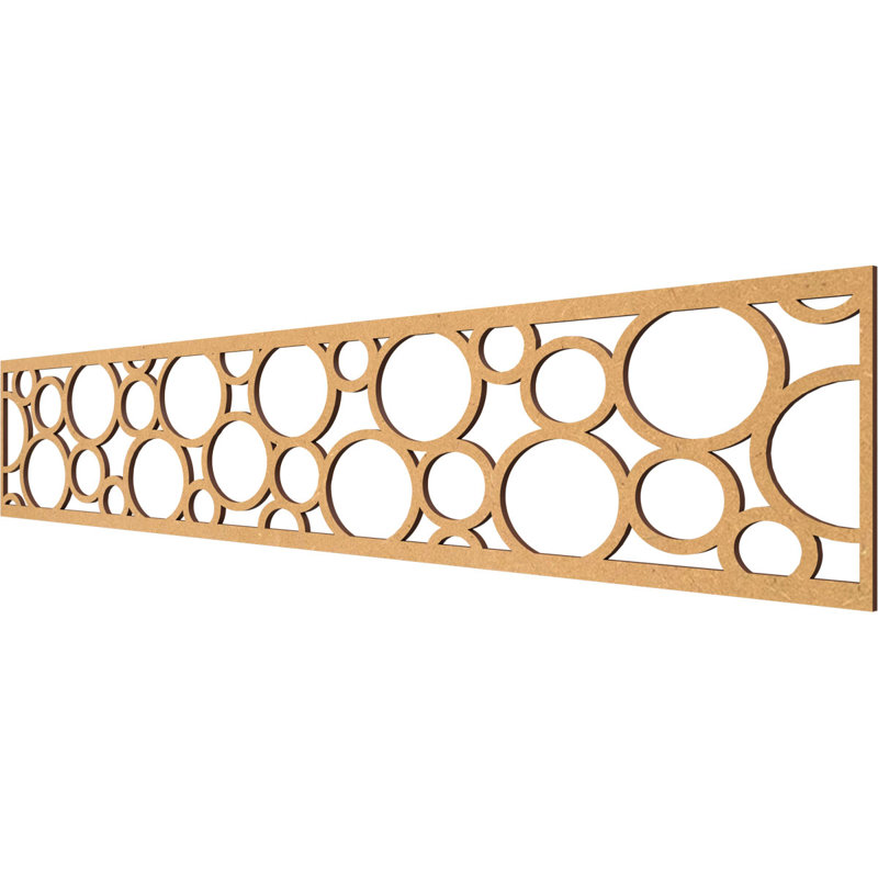 Moulure de chantournage, H 8 po x l 46,625 po x P 0,375 po, Bois aggloméré brut