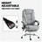 Heated Reclining Chair,Massage Office Chair With Adjustable Height,Footrest