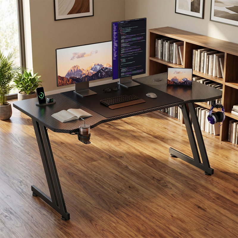 MDF Steel Computer Desk, 75cmH×120cmW×60cmD