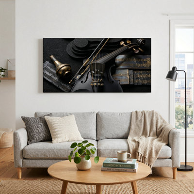 Music Instrument Canvas Wall Art Set Of 1
