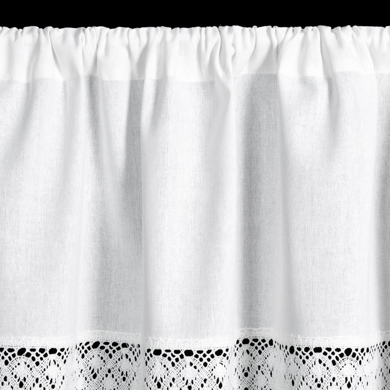Rawtenstall Solid Colour Cafe Curtain, 30cm H x 150cm W
