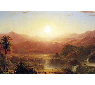 " The Andes Of Ecuador Detail " by Frederic Edwin Church