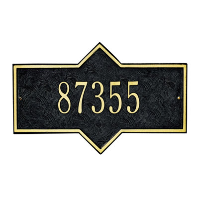 Hampton 1-Line Wall Address Plaque
