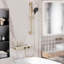 Ensemble de robinet de douche mural, douchette à 2 fonctions et 3 jets à main, or brossé, certifié CUPC-125033861