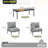 3-Piece Outdoor Patio Furniture Set, Outdoor Coffee Table-1035418636