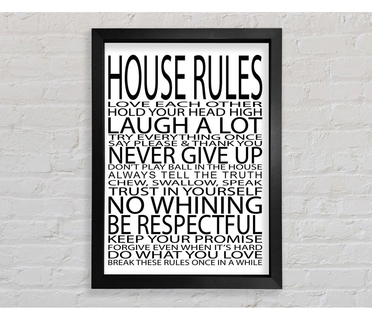 Bright Star Family Quote House Rules Love Each Other Print Wayfair Bright Star Family Quote House Rules Love Each Other Print Wayfair