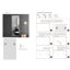 Miroir mural 63 po x 21 po, cuivre HD - verre argenté, support incassable, -, fixation adhésive, convient aux entrées et aux espaces de vie, reflet cristallin excellence pleine longueur incassable, idéal