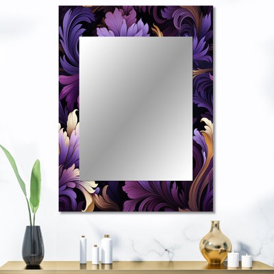 Deep Purple Royal Ragdolls - Paisley Mirror Wall Decor
