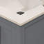 Meuble-lavabo simple 24 po avec plateau en quartz blanc Rooh-101808822-101808823