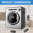 1.6 cu. ft. Front Load Electric Dryer with 6 Programs, Sensor Dry, Stackable Vented Clothes Dryer with Auto Control, UV Sterilization Technology-88273475