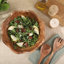 Ensemble de bols à salade en bois d'acacia 3 pièces Gibson Home Sandhurst - Bol de service festonné de 12 pouces avec plateaux à salade en bois 
