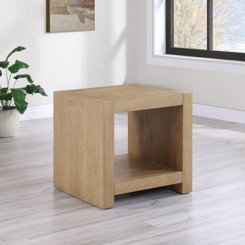 Rickye 24" Wood End Table, Brown
