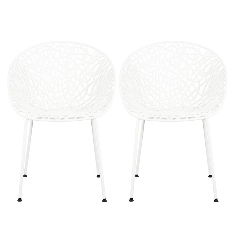 Chaise de salle à manger (ensemble de 2), Blanc