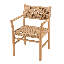 Set Of 2 Synthetic Garden Armchairs