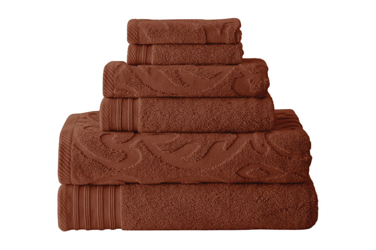 Durrah 6 Piece 100% Cotton Towel Set