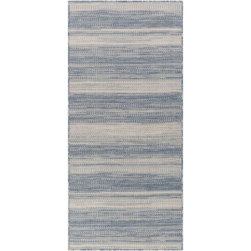 Anner Striped Indoor / Outdoor Rug, Rectangle 8'11" x 12'