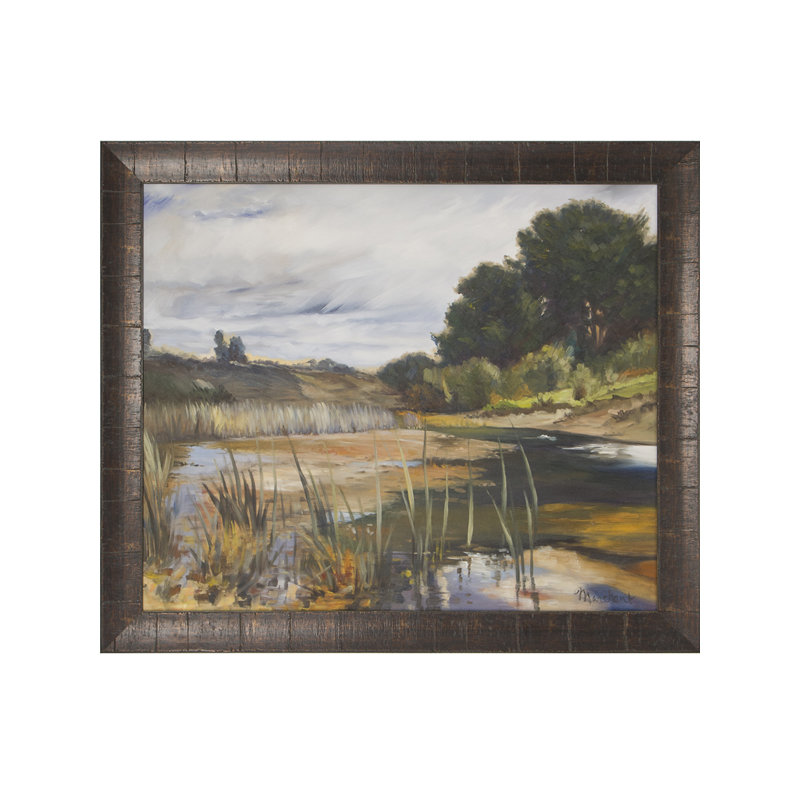Reeded Pond par Marchant - peinture encadrée