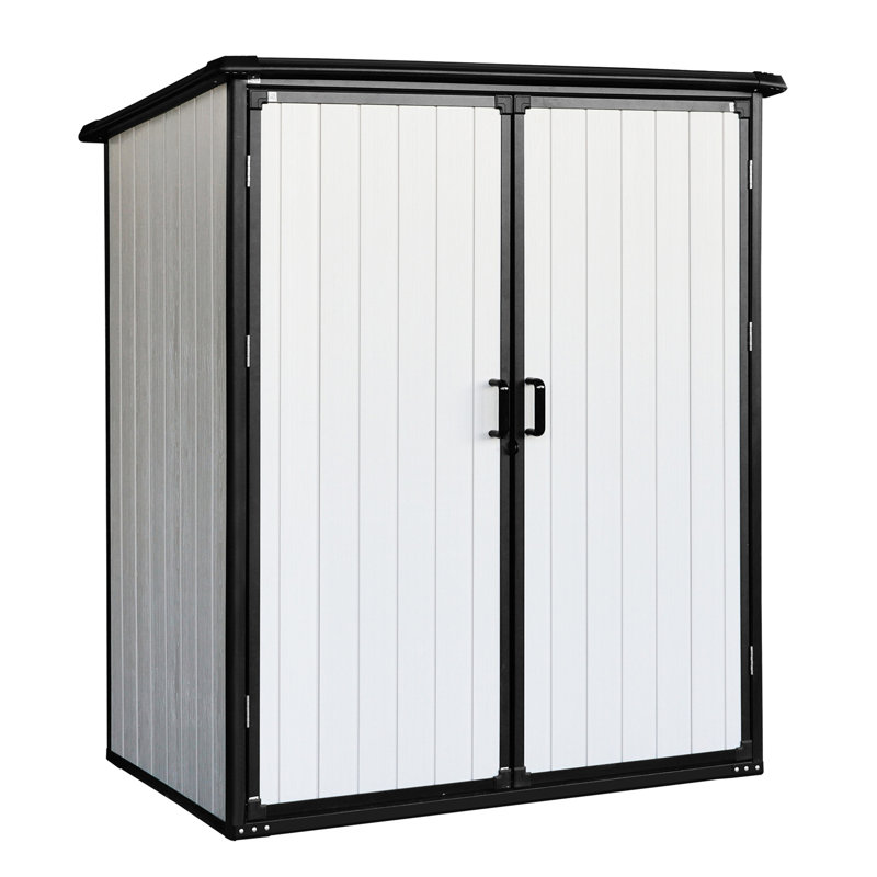 5x3ft Outdoor Lockable Cabinet: Resin Waterproof Shed For Bikes, Patio - , Protected, Ample Storage Provided Shed: Cabinet And Versatile , Mass Offered