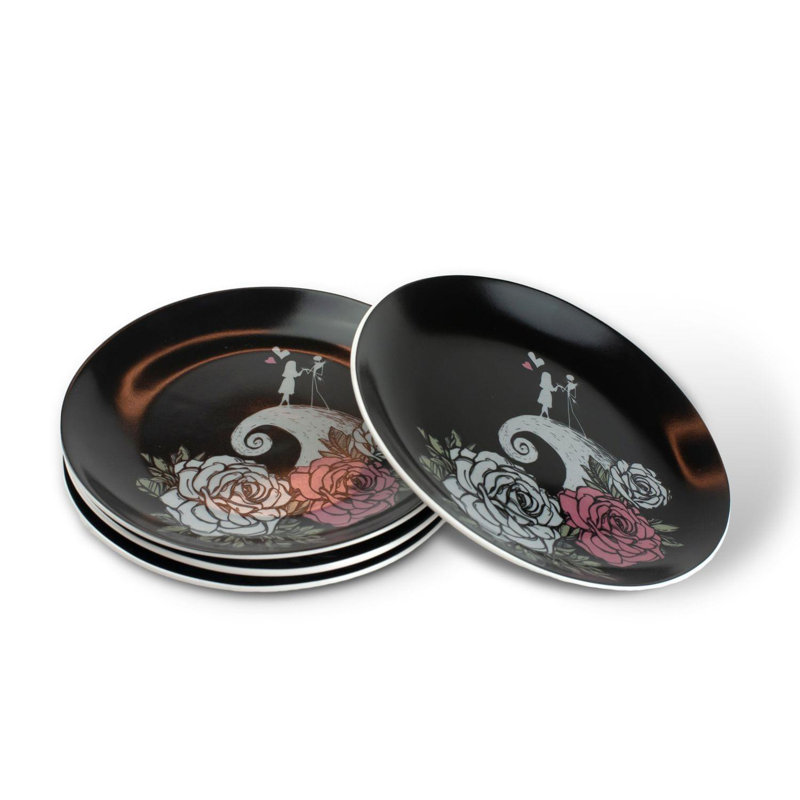 Assiette de 8 po Jack & Sally On A Hill de Salcombe