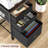 Versatile 3-Drawer Mobile File Cabinet – Compact Fabric Storage Solution with Wheels for Home Office, Accommodates Letter and A4 Documents