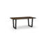 Armor Oak Solid Wood Top Metal Base Dining Table-64595439