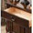 Retro Style Solid Wood Curved Sideboard-2052117141