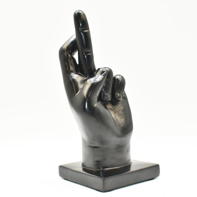 Adam & Friends Home Decor Fingers Crossed Sculpture | 1-Piece
