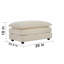 Canapé modulaire en U avec repose-pieds réversible, canapé d'angle convertible 5 places avec 2 repose-pieds, canapé moelleux et minimaliste moderne pour le salon, chenille beige-935597188-935597191