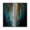 Abstrait, nature, arbres, peinture I - art mural moderne bleu