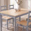 Ambrozie 4 -Person Solid Wood Dining Set