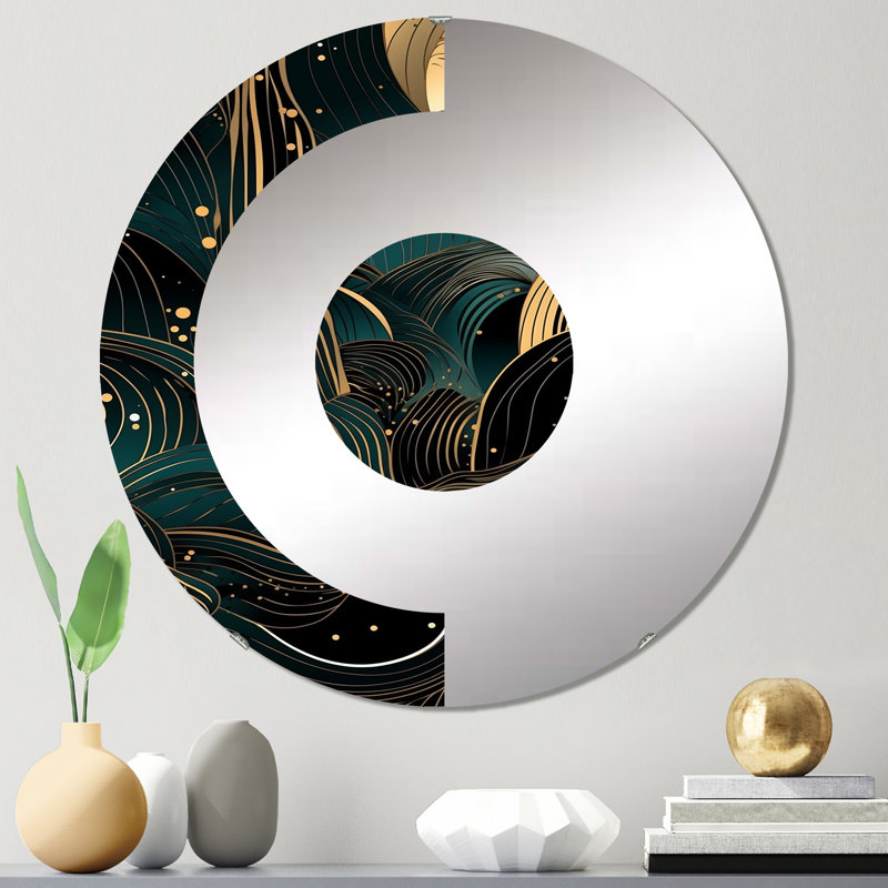Dormer - Miroir mural demi-cercle, 23,6 po x 23,6 po