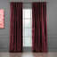 Blackout Thermal with Liner Extra Long & Extra Wide Shiny Velvet Decorative Curtain Panel-83540019-83540037