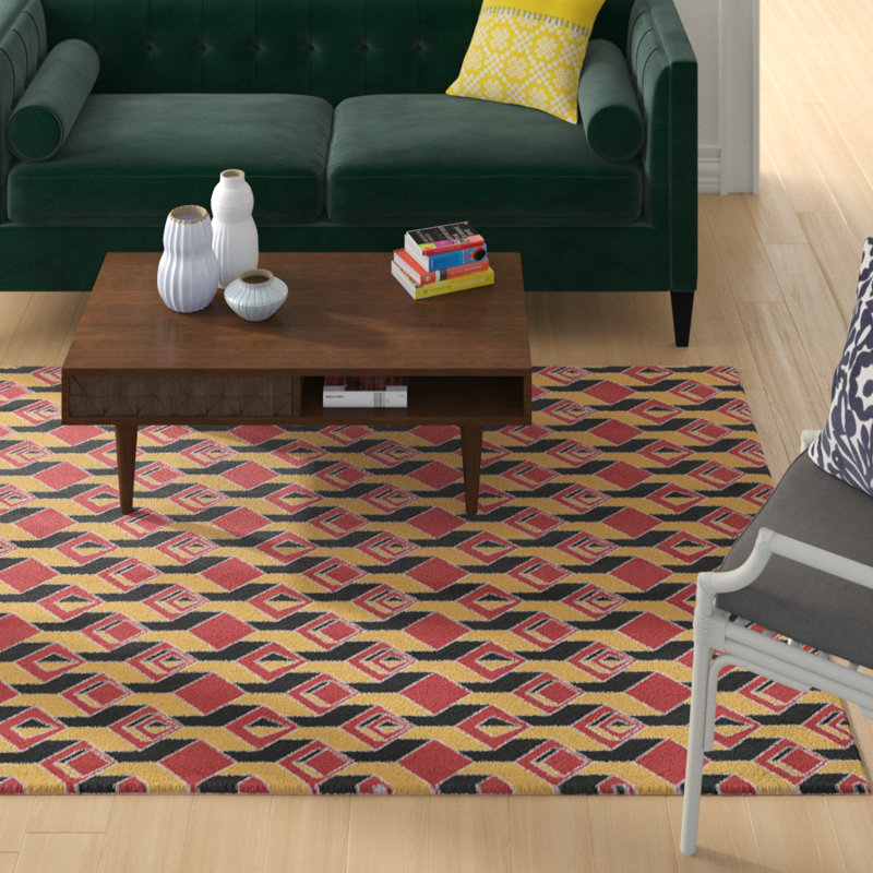 Jordao Geometric Indoor Rug, Rectangle 5' x 7'