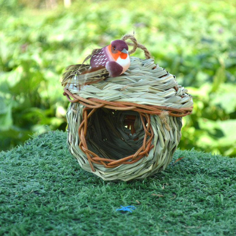 Maison de nid de colibri en peluche tissée à la main - 1 pièce