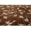 Tapis brun noué à la main de conception unique 5 pi 8 po x 8 pi 5 po Kaci-Lei