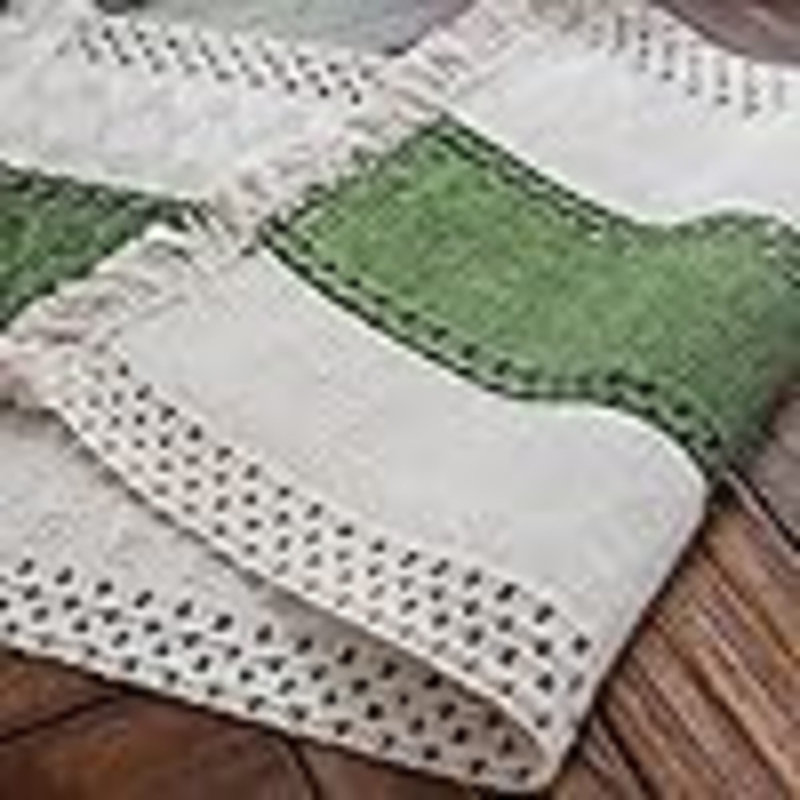 Macrame Table Runner Boho Table Runners With Tassels Hand Woven Cotton Table Runner Rustic Farmhouse Table Runners For Bohemian Kitchen Dining Table(12X71in)