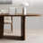 Nut-brown Rectangular Solid Wood Dining Table-99135415