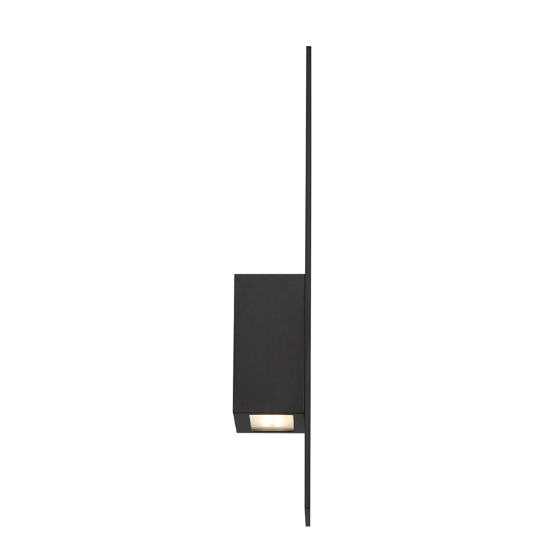 Bergman LED Wall Light, Black, 14" H x 3.25" W x 5" D