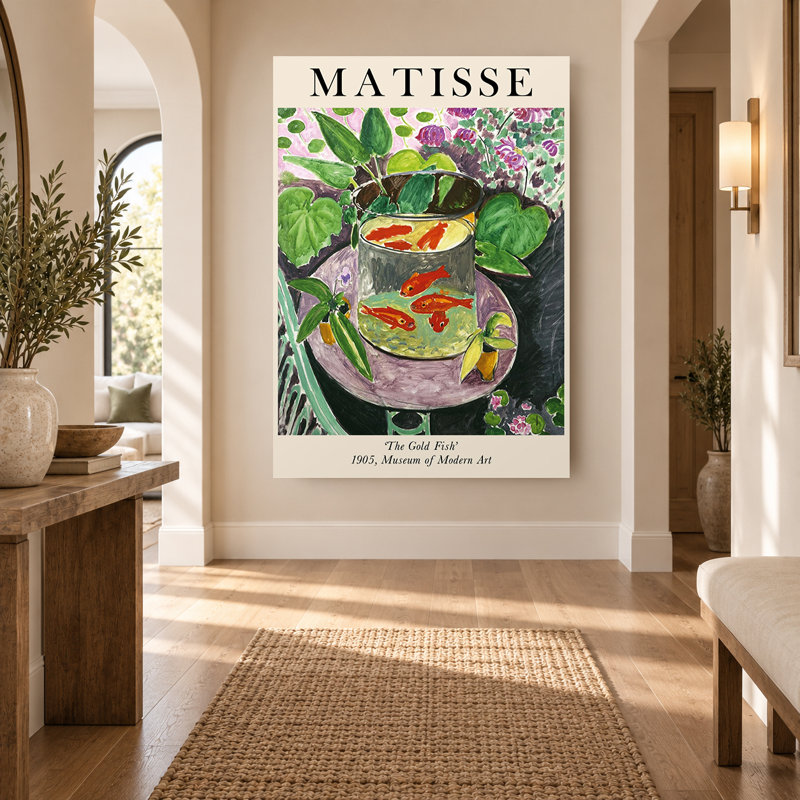 Art mural sur toile Matisse, H 30 po x l 20 po