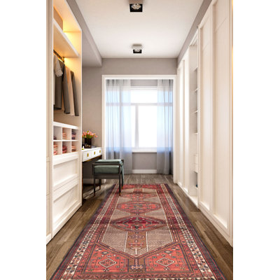 Konya Anatolian Red Rug 3'7" x 10'0"