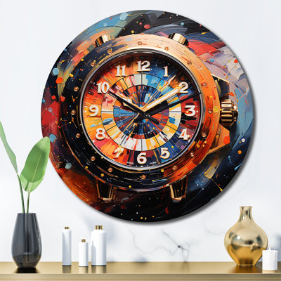 Luxury Watch Diamond Dusk III Wall Clock
